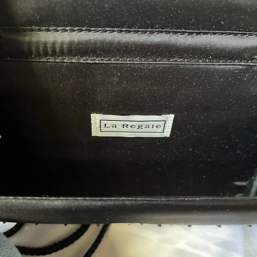 LA REGALE~VINTAGE BLACK EVENING BAG~ - Picture 2 of 9